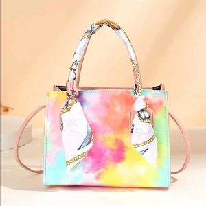Mini tie dye fashion purse